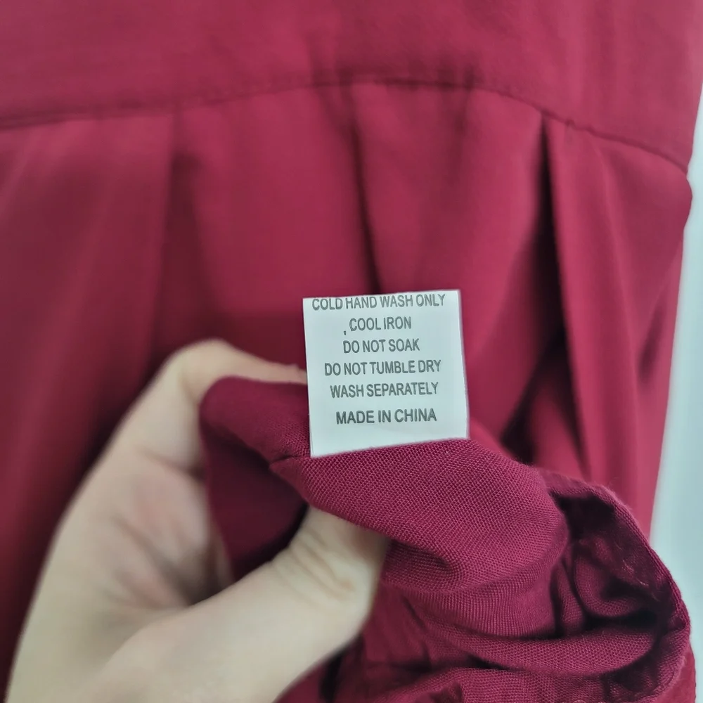 Showpo Elegant Burgundy Halter Neck Maxi Romper With Long Overlay - Size 4